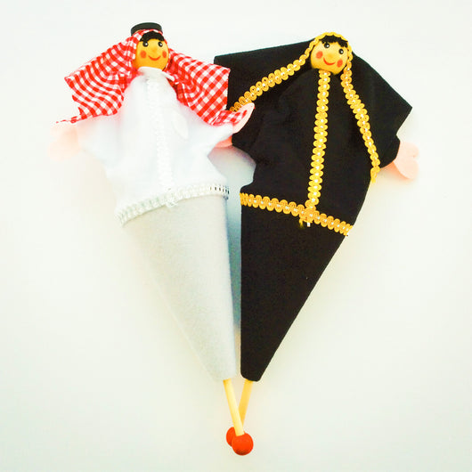 Saudi Man And Lady Pop Up Puppets