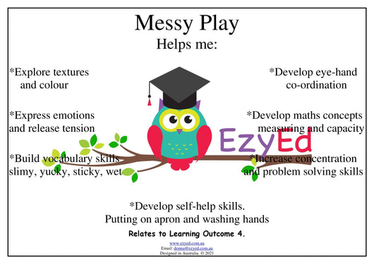Messy Play Digital Download Poster
