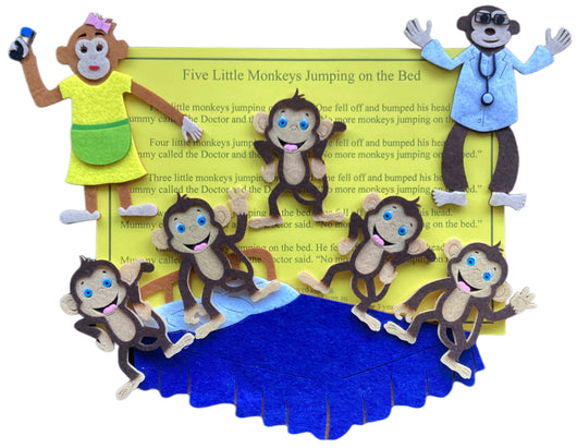 Monkeys Jumping on the bed