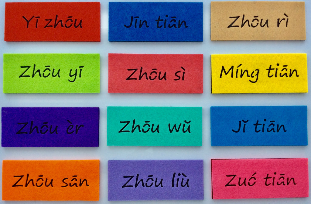 Days of the week- English and Chinese Mandarin – EzyEd
