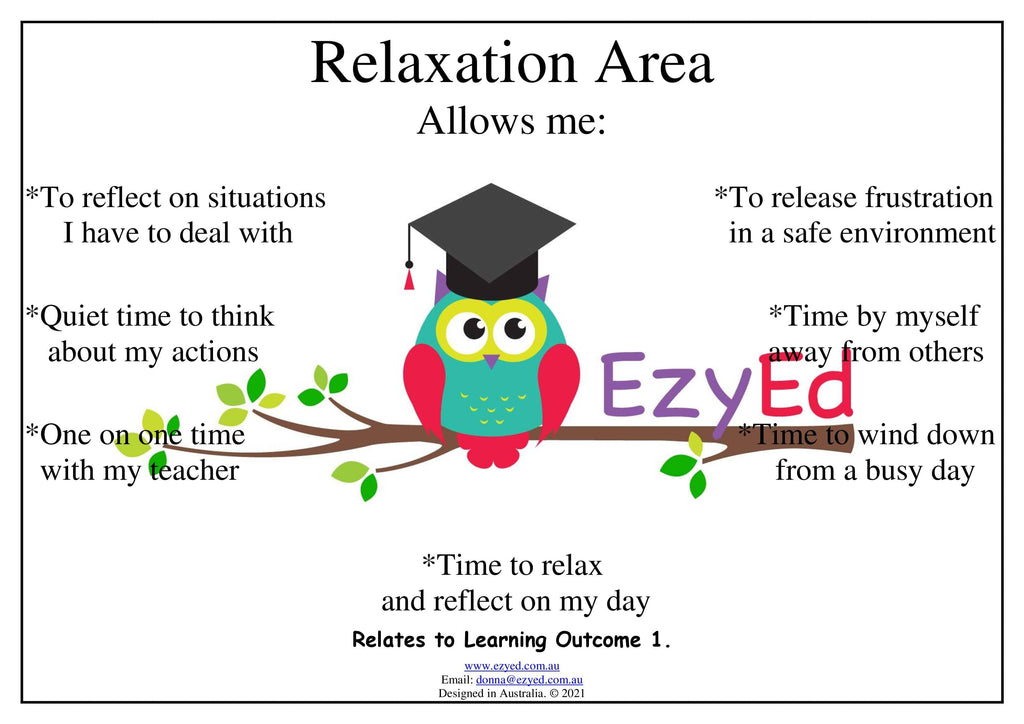 Relaxation Area Digital Download Poster – EzyEd
